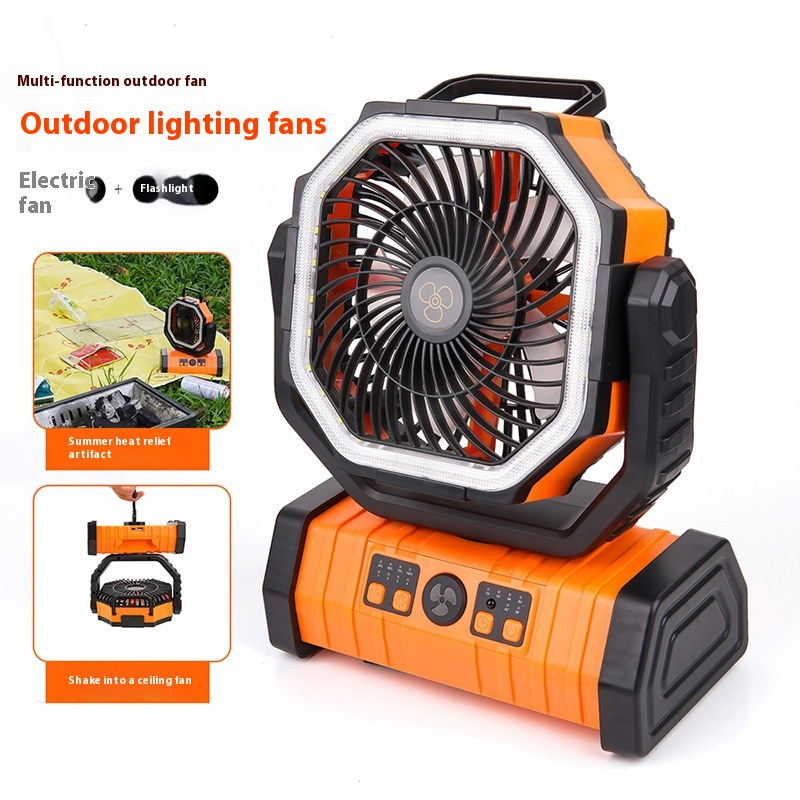 Outdoor LED Light Camping Fan (portable)