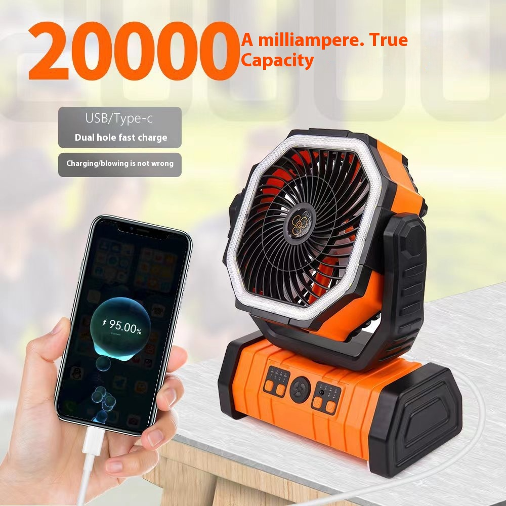 Outdoor LED Light Camping Fan (portable)