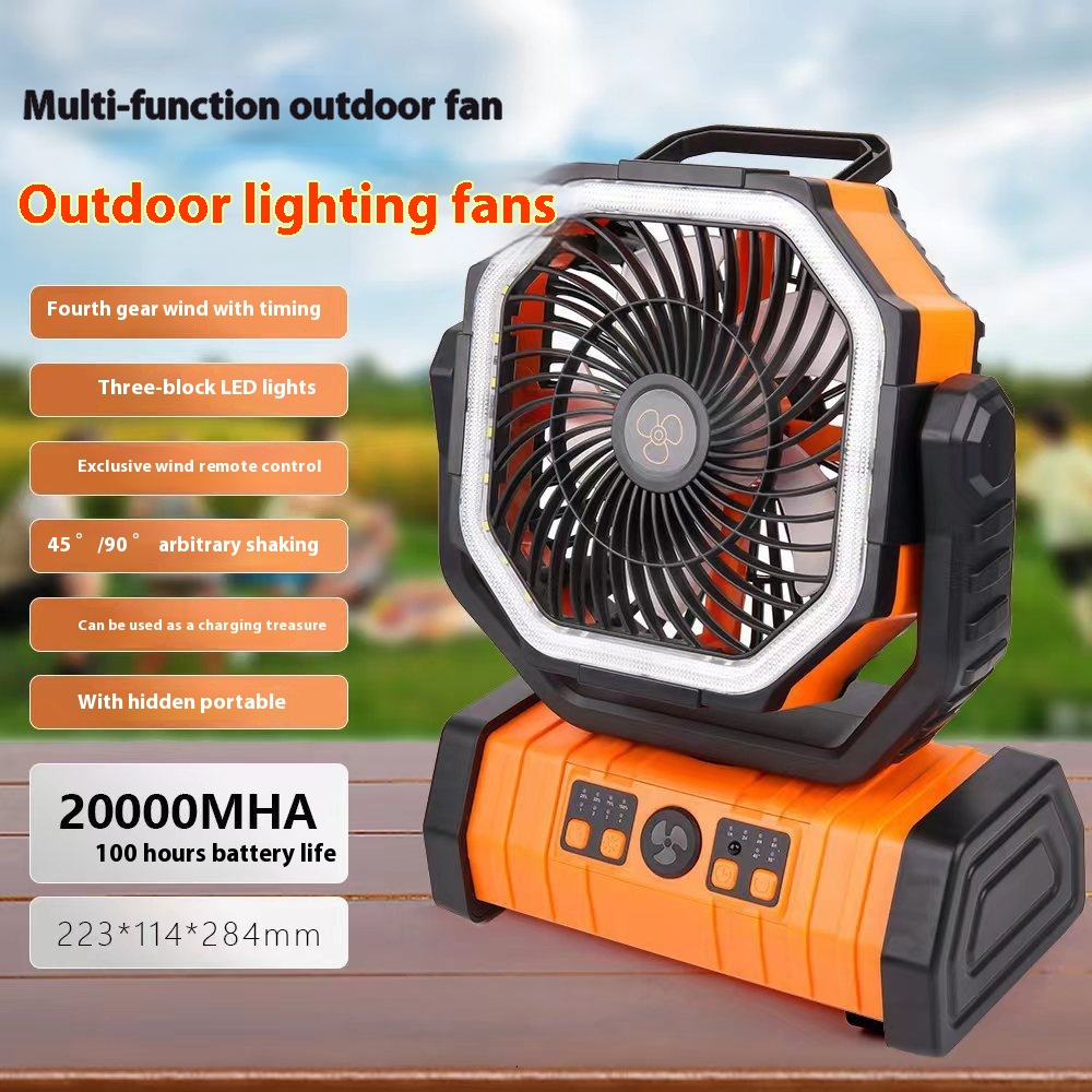 Outdoor LED Light Camping Fan (portable)