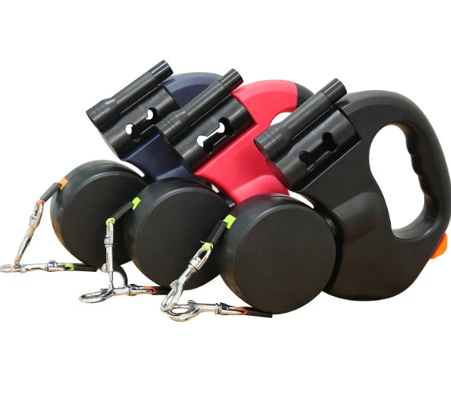Auto Double Dog Leash (automatic dual-retractable Dog Leash)