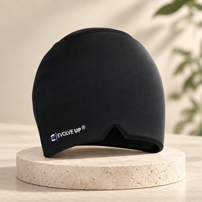 EVOLVE UP 360° Gel Migraine Relief Cap -- Hot & Cold Comfort Wrap
