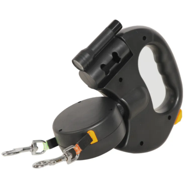 Auto Double Dog Leash (automatic dual-retractable Dog Leash)