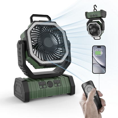 Outdoor LED Light Camping Fan (portable)