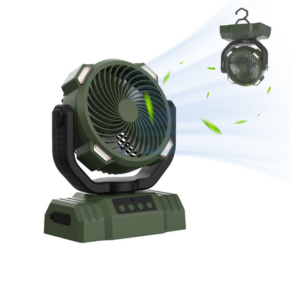 Outdoor LED Light Camping Fan (portable)